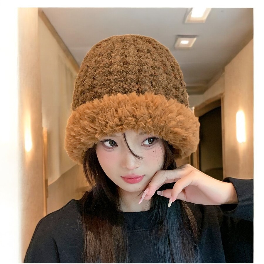 加絨保暖毛帽 騎車通勤必備 禦寒 休閒帽 針織帽 彈性帽子長輩防寒 水兵帽 素色毛帽 針織帽 簡約百搭 男 女 情侶毛帽-細節圖5