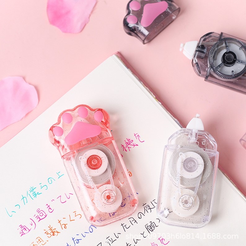 現貨 貓爪立可帶 修正帶 文具 立可帶  立刻帶 文具用品 出帶滑順 迷你修正帶 利可帶 馬卡龍 迷你立可帶-細節圖4