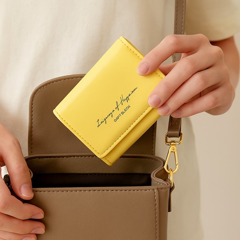 韓版錢包 三折短夾 學生錢包 小錢包 短夾 錢包 三折錢包 學生短夾 皮夾 莫蘭迪錢包 大容量錢包 女生錢包女生短夾禮物-細節圖8