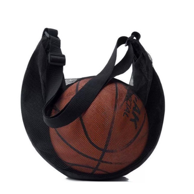 送涼感毛巾 籃球網袋 (無印刷)單肩斜背球袋 籃球袋 球袋 籃球包 籃球網袋 球袋籃球 透氣網袋 不含球 排球袋 足球袋-規格圖8