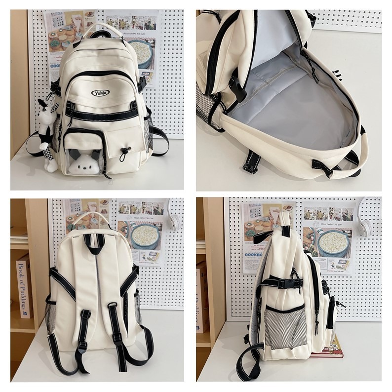 現貨 日系ins背包 後背包 筆電包 旅行背包 學院風後背包 學生書包 防水後背包 雙肩包 多口袋背包 可上飛機 書包-細節圖3