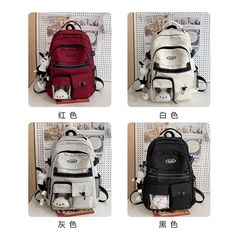 現貨 日系ins背包 後背包 筆電包 旅行背包 學院風後背包 學生書包 防水後背包 雙肩包 多口袋背包 可上飛機 書包-細節圖6