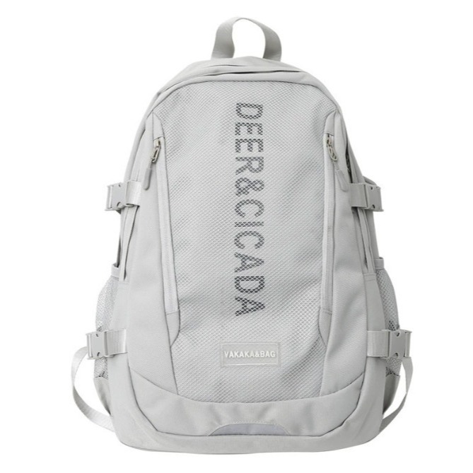 雙肩包 日系ins原宿書包女復古工裝學生大容量校園雙肩包旅行背包百搭男潮ins校園風防水背包韓系大學生背包-規格圖8