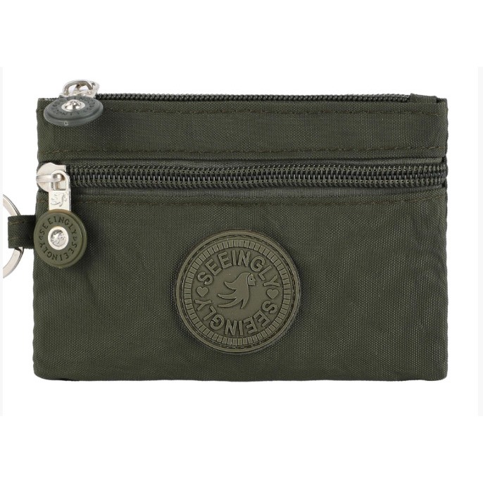 防水尼龍零錢包 大小款可選 輕薄貼身雙層收納 附手腕帶可掛背包 出國旅行逛街 媽媽日常外出 雨天不怕-規格圖9