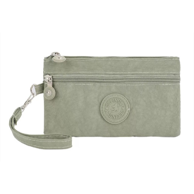 防水尼龍零錢包 大小款可選 輕薄貼身雙層收納 附手腕帶可掛背包 出國旅行逛街 媽媽日常外出 雨天不怕-規格圖9