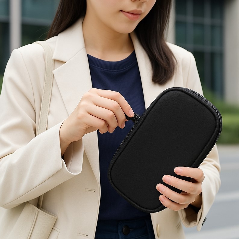 收納包 數碼收納袋 數據線包 行動電源包 小物收納袋 大容量 多隔層 輕便 防刮 旅行必備 通勤 上班-細節圖7