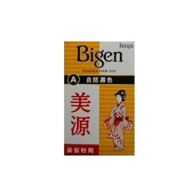 【康熙藥妝】【 Bigen 美源 染髮粉劑 A自然黑色 (6g/盒) 】用法簡單、不含阿摩尼亞(公司貨)