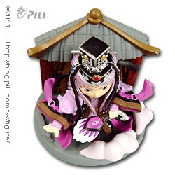 霹靂激鬥名鑑三-楓岫主人正式版，楓岫主人持扇版，霹靂布袋戲公仔-細節圖2