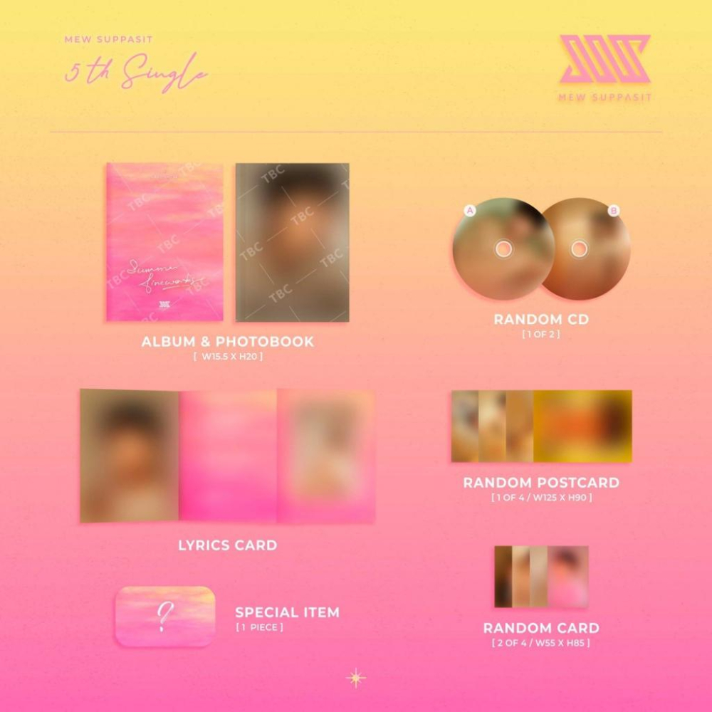Mew Suppasit MEW MSS  5th Single Summer Fireworks 單曲 會員版 一般版-細節圖3