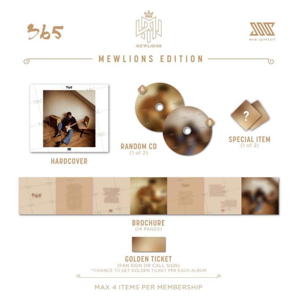 Mew Suppasit MEW MSS 1st Album 365 專輯 會員版 一般版-細節圖2