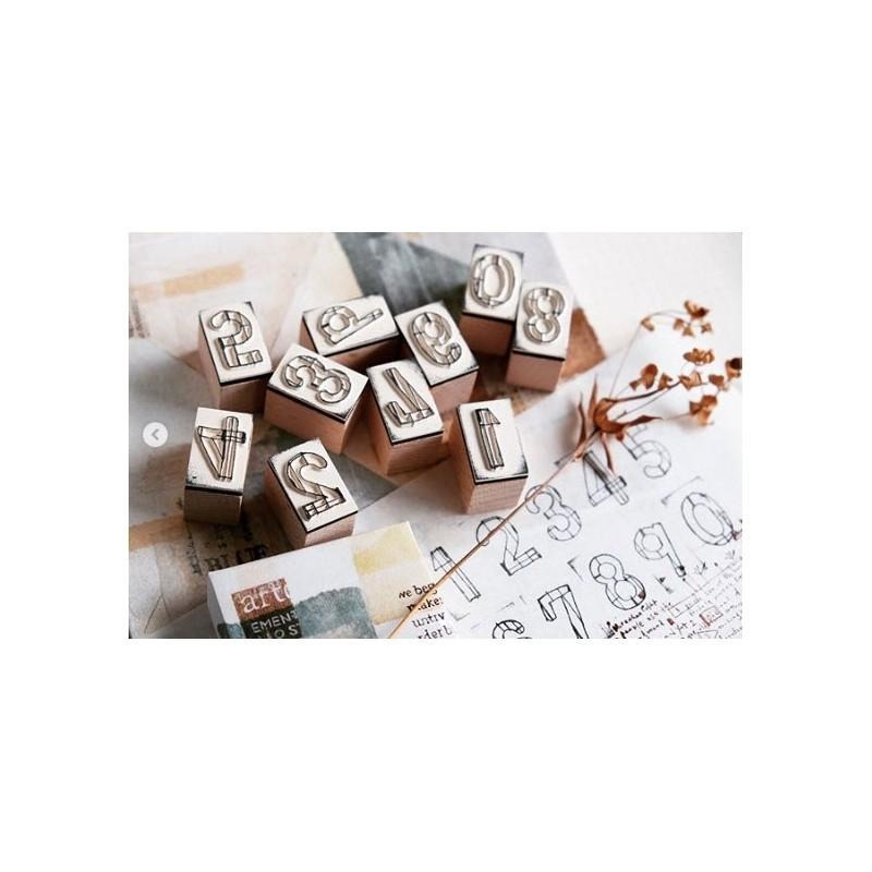 小徑文化 x 夏米花園 原創木質印章 - 雙生twins系列 - 夜 night ( MTS-CH200 )，凹版-細節圖2