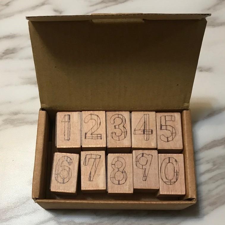 小徑文化 x 夏米花園 原創木質印章 - 雙生twins系列 - 夜 night ( MTS-CH200 )，凹版-細節圖6