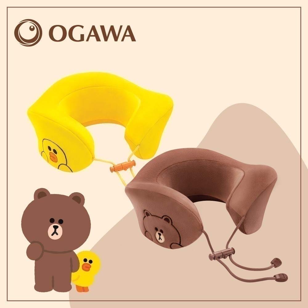 【OGAWA】OG-2612 LINE FRIEND 震動按摩U型枕-細節圖2