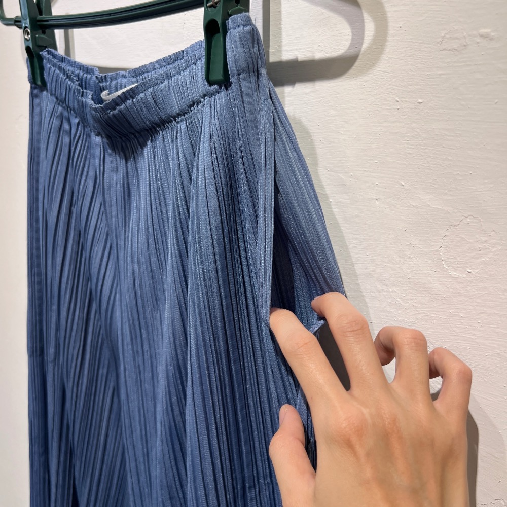 Issey miyake 三宅一生 水藍傘狀褲-細節圖5