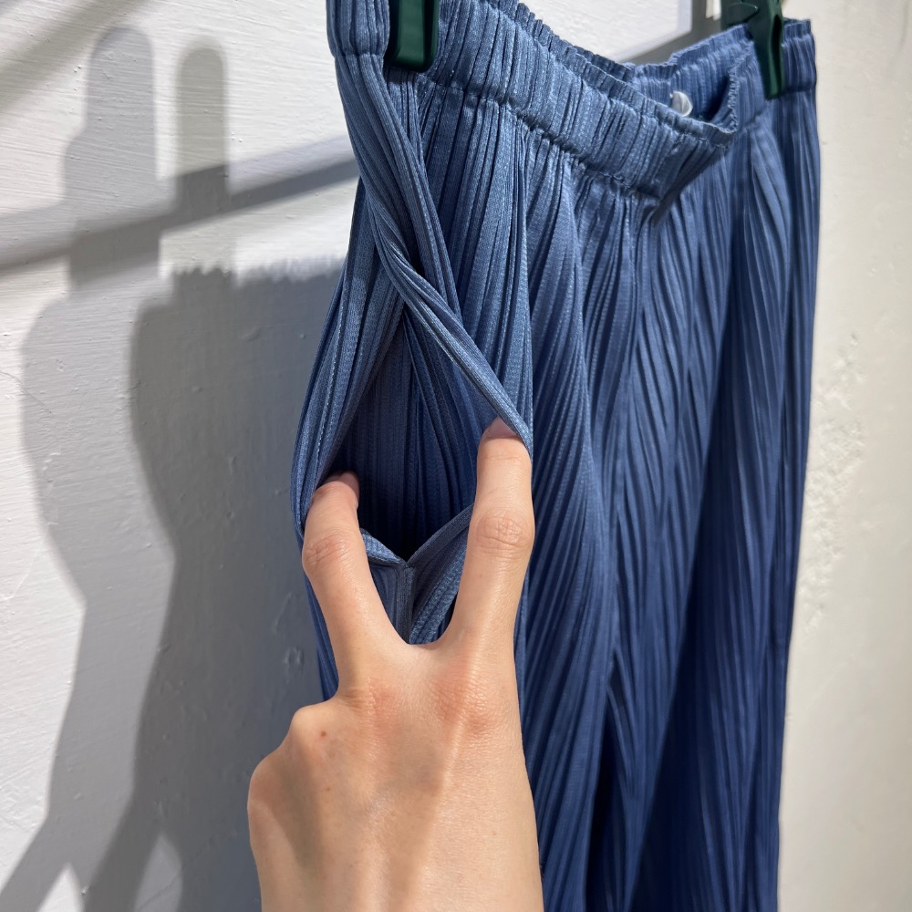 Issey miyake 三宅一生 水藍傘狀褲-細節圖6