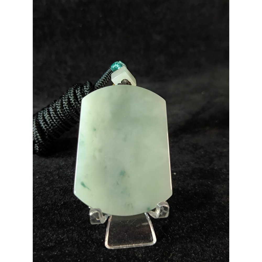 天然A貨翡翠  糯冰飄花無事牌 同料頂珠 種老肉細 附證書 特價出清-細節圖2