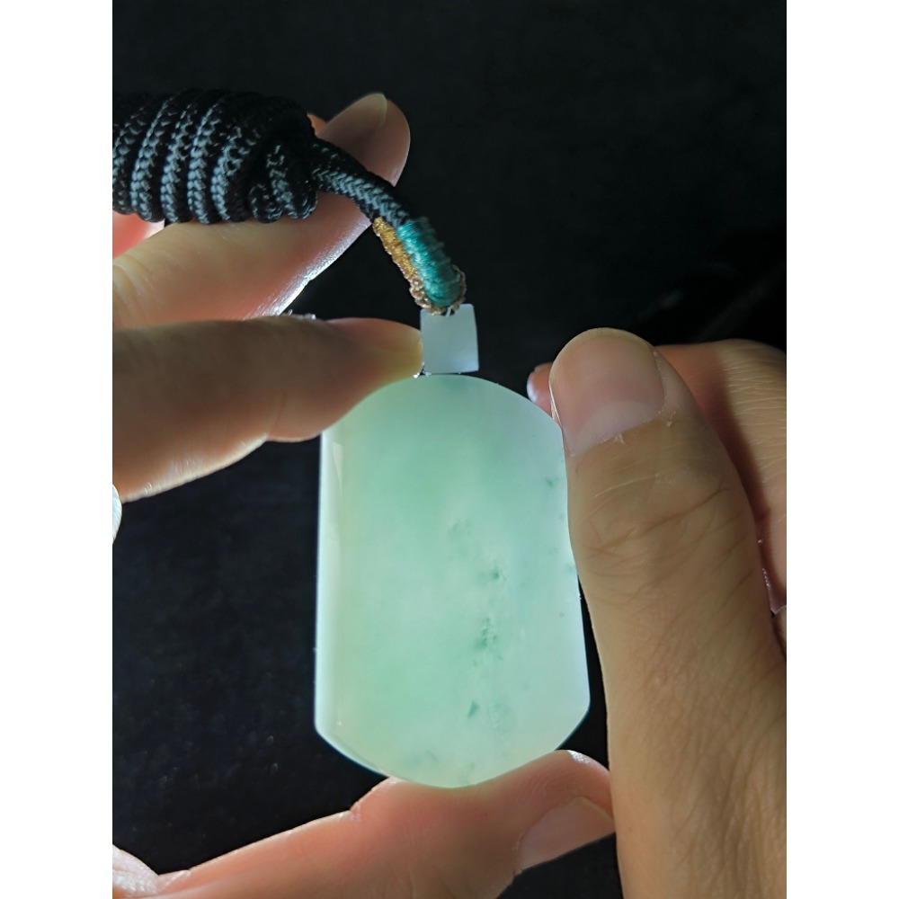 天然A貨翡翠  糯冰飄花無事牌 同料頂珠 種老肉細 附證書 特價出清-細節圖3