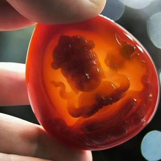 天然頂級南紅瑪瑙觀音掛件附證書- 書中自有顏如玉翡翠專賣- iOPEN Mall