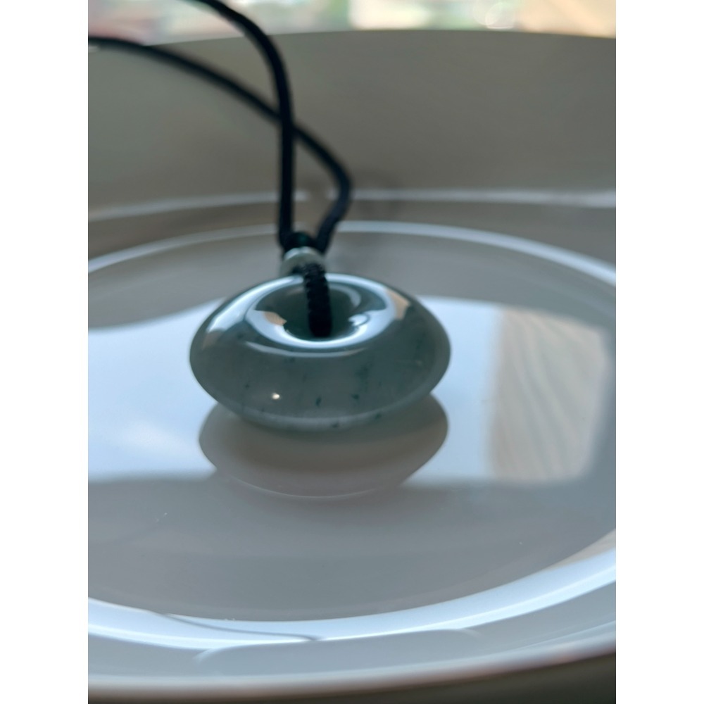 天然緬甸A貨翡翠 糯冰飄花 肥厚平安扣 種老肉細 珠圓玉潤 附證書 專屬收藏木盒-細節圖7