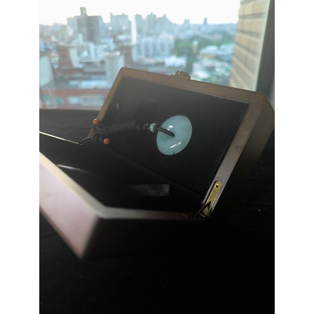 天然緬甸A貨翡翠 糯冰飄花 肥厚平安扣 種老肉細 珠圓玉潤 附證書 專屬收藏木盒-細節圖11