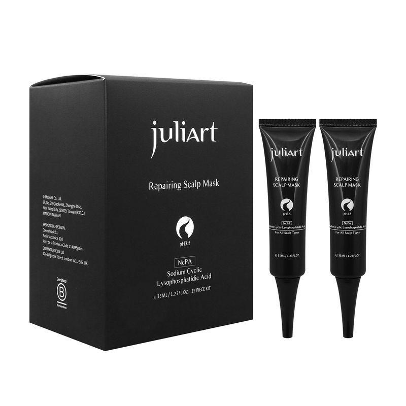 立坽『洗前調理』美科實業公司貨 juliArt覺亞 希沛絲頭皮修護膜35ml*12(整盒) HS06 HS05-細節圖2