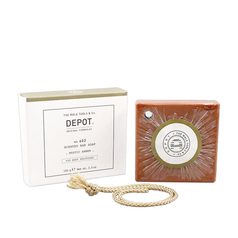 立坽『身體清潔』得軼公司貨 DEPOT 602香氛角皂(神秘琥珀)100g IB01-細節圖2