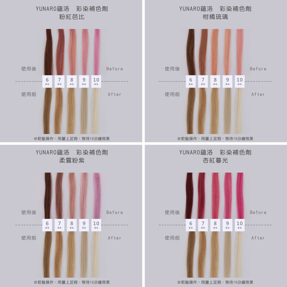 立坽『洗髮精』YUNARO 蘊洛 彩染補色劑-柑橘琉璃300ml LH04 LH05-細節圖4
