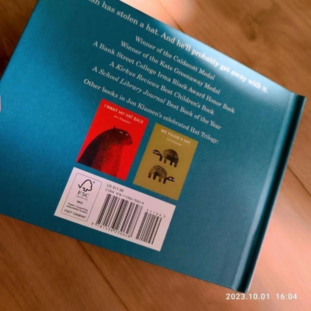 贈音檔🍀獲獎英文經典繪本This Is Not My Hat 🍀美國B&N獨家版🍀Jon Klassen🍀缺書店-細節圖2