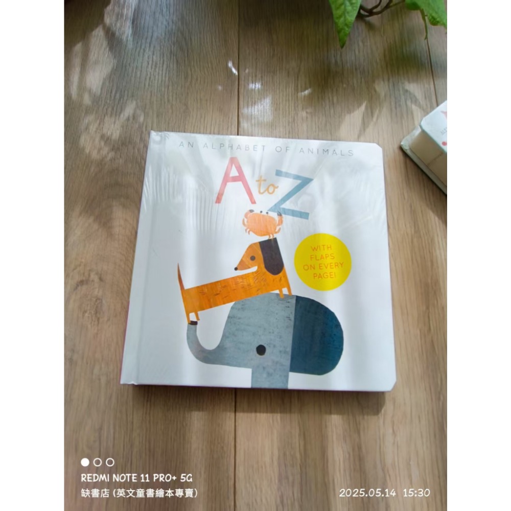 缺書店🍀英文字母動物書🍀A TO Z: An Alphabet of Animals 英國版🍀硬頁書有翻翻頁-規格圖2