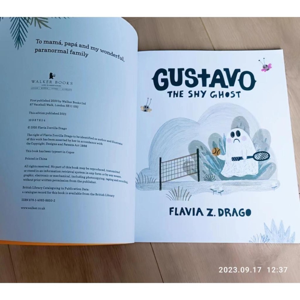 贈音檔🍀英國Walker獲獎平裝英文繪本🍀Gustavo, the Shy Ghost 孤獨/勇氣/友誼🍀缺書店-細節圖2