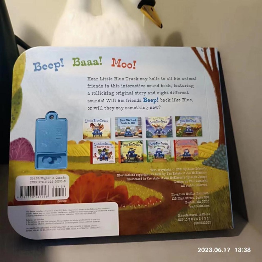 贈音檔英文硬頁發聲書What Do You Say, Little Blue Truck Sound Book🍀缺書店-細節圖5