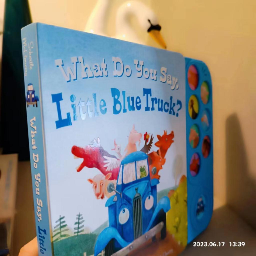 現貨🍀英文硬頁發聲書🍀What Do You Say, Little Blue Truck【Sound Book】缺書店-細節圖8