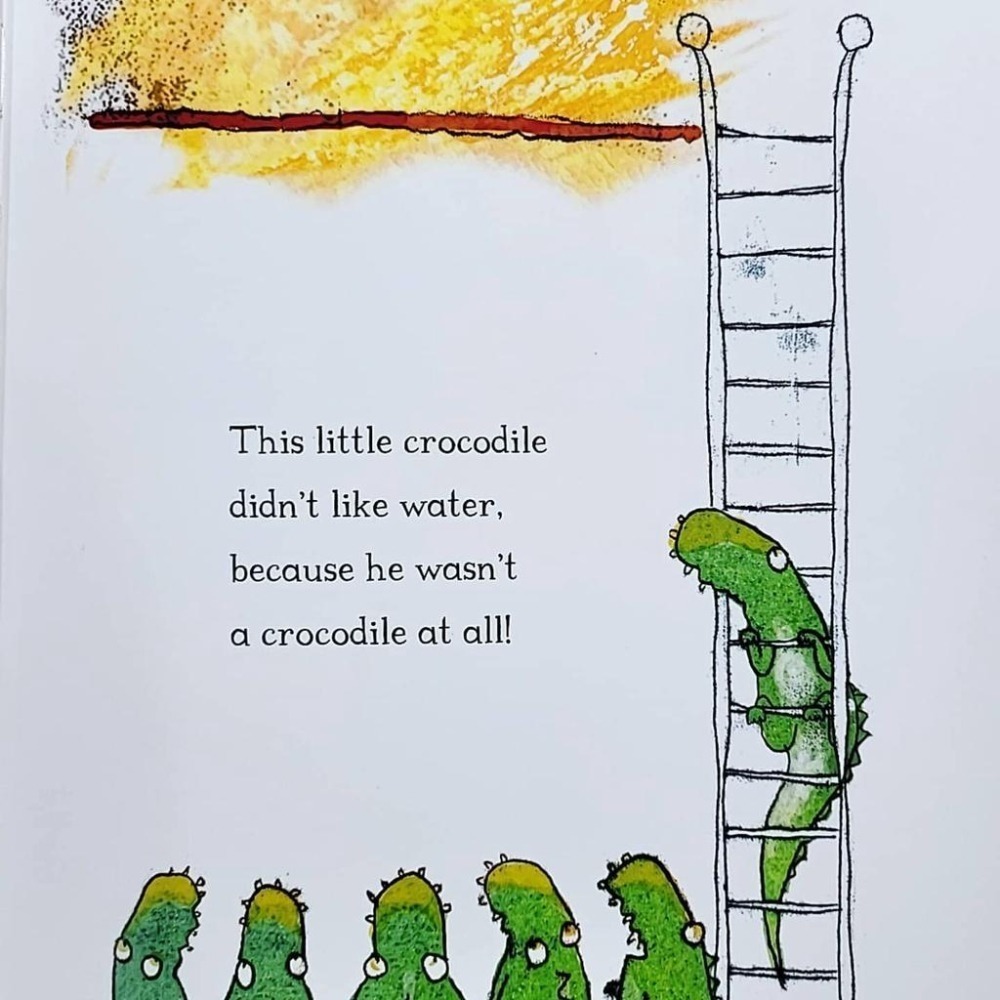 【現貨】英文經典繪本The Crocodile who didn＇t like water贈音檔Gemma Merino-細節圖4