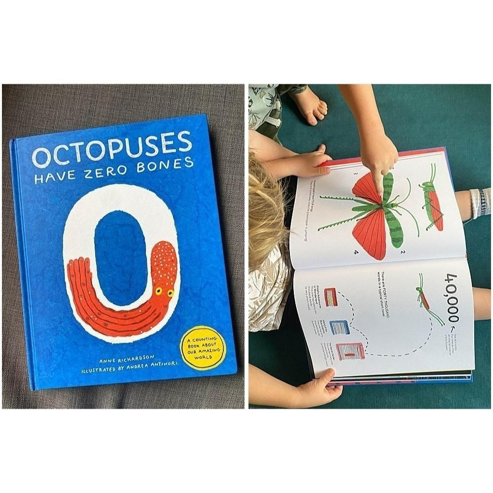 缺書店🍀精裝大開本Octopuses Have Zero Bones各種數字相關知識的可愛知識繪本🍀顛覆常規的計數書-細節圖2