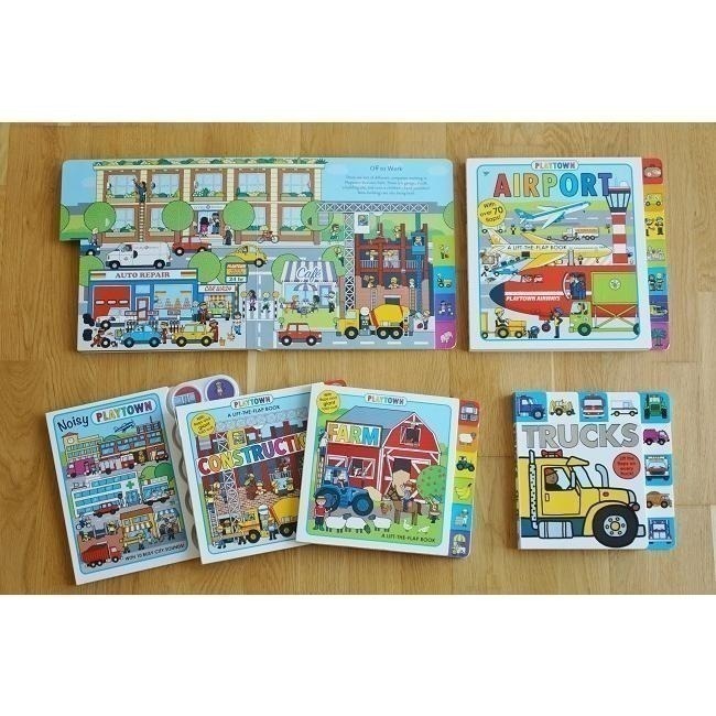 英文硬頁翻翻操作書A Lift-the-Flap book系列 Playtown/Emergency/airport-細節圖4
