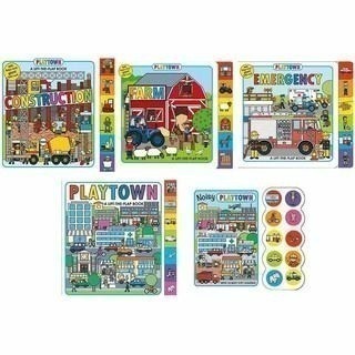 英文硬頁翻翻操作書A Lift-the-Flap book系列 Playtown/Emergency/airport-細節圖7