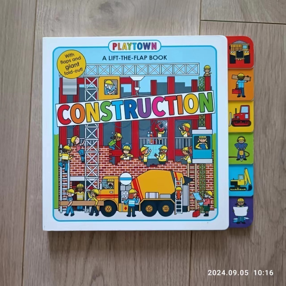 英文硬頁翻翻操作書A Lift-the-Flap book系列 Playtown/Emergency/airport-規格圖8