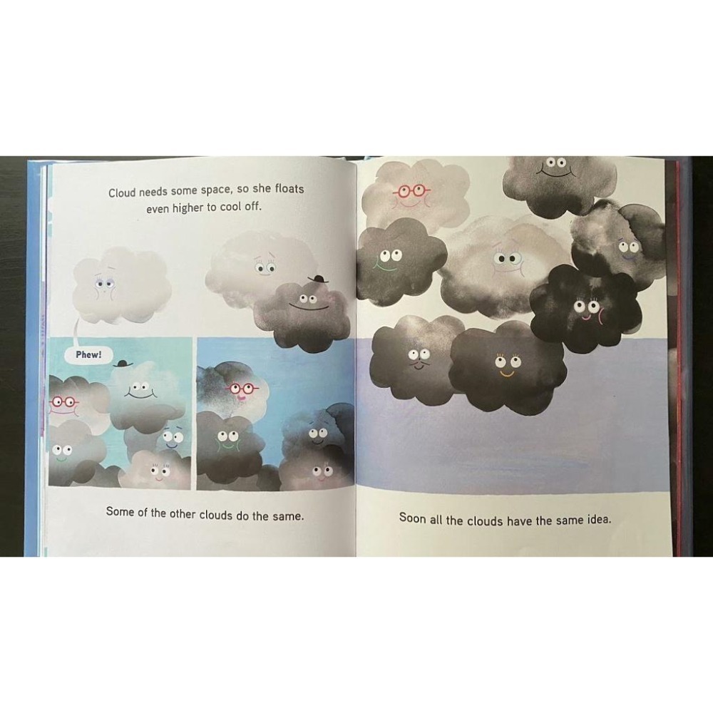 超CUTE精裝英文天氣知識繪本When Cloud Became a Cloud水循環現象圖像化🍀缺書店推薦-細節圖3
