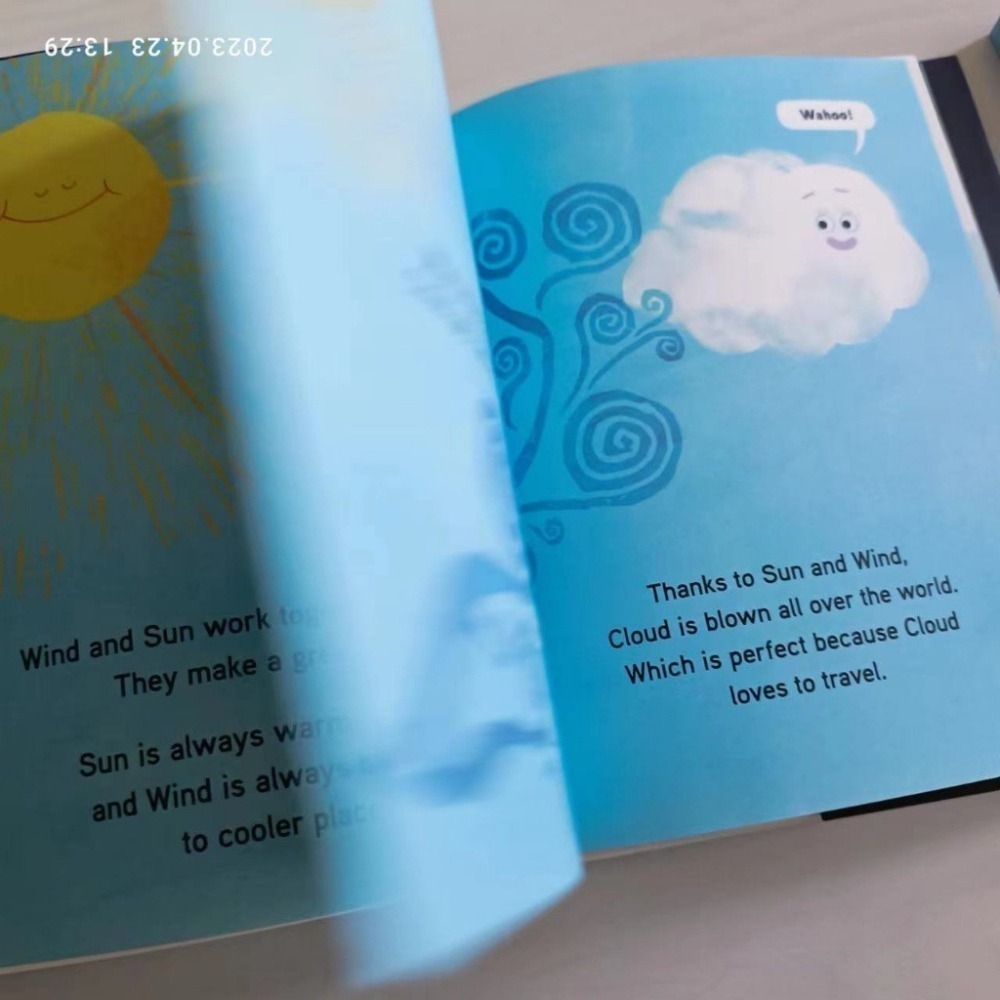 超CUTE精裝英文天氣知識繪本When Cloud Became a Cloud水循環現象圖像化🍀缺書店推薦-細節圖8