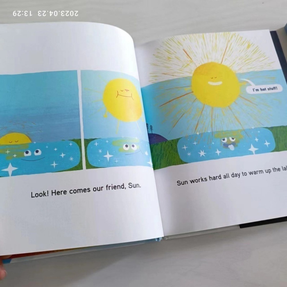 超CUTE精裝英文天氣知識繪本When Cloud Became a Cloud水循環現象圖像化🍀缺書店推薦-細節圖10