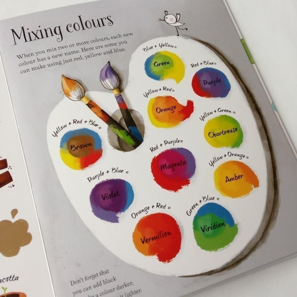 【缺書店】🍀英國Usborne獲獎英文硬頁書 Big Book of Colours🍀認識色系和130多種顏色-細節圖5