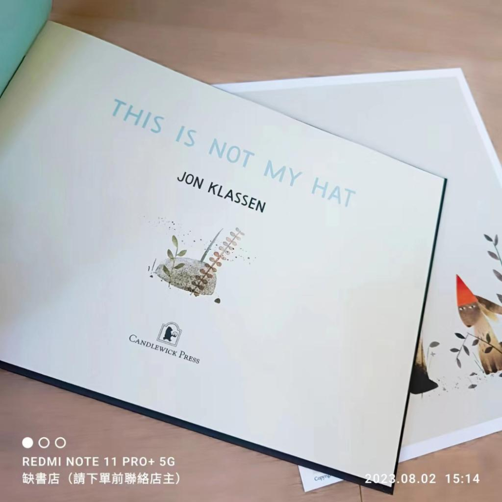 現貨【贈音檔】獲獎精裝英文啟蒙繪本THIS IS NOT MY HAT🍀Jon Klassen【缺書店】非常值得收藏的書-細節圖3