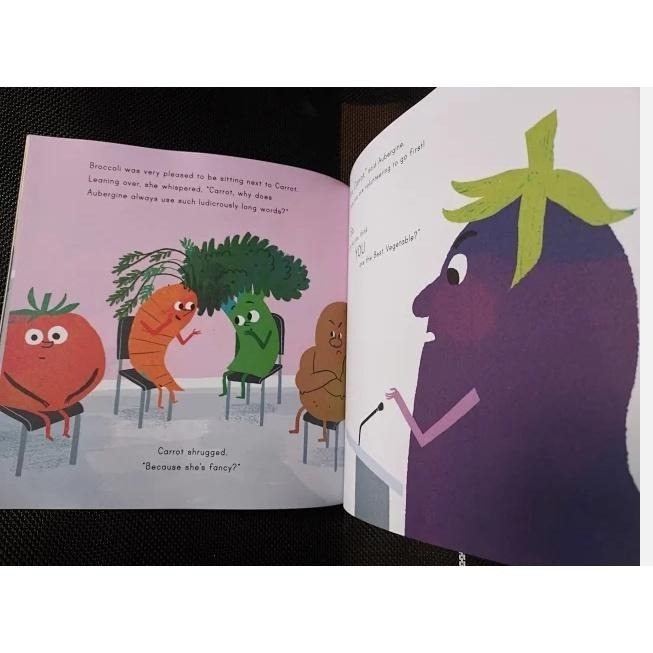 英文繪本Broccoli＇s Big Day幽默有趣的蔬菜事🍀友誼/自信/個性/自我認同/偏食🍀缺書店-細節圖3
