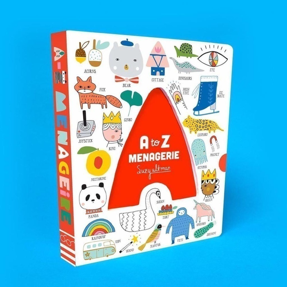 英文字母操作硬頁遊戲書A to Z Menagerie🍀清新可愛的造型字典書🍀Suzy Ultman🍀缺書店-細節圖2