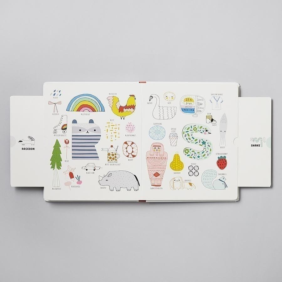 英文字母操作硬頁遊戲書A to Z Menagerie🍀清新可愛的造型字典書🍀Suzy Ultman🍀缺書店-細節圖5