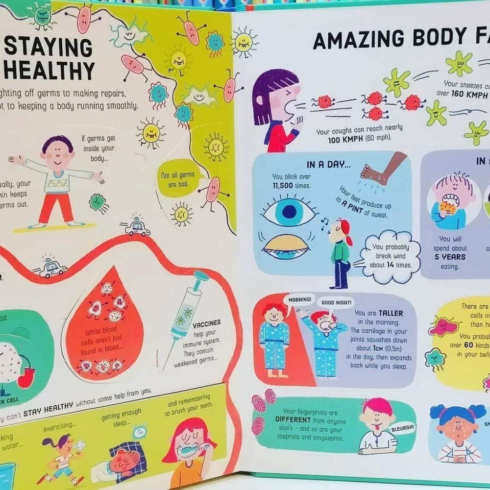 Usborne英文科普知識繪本硬頁翻翻書🍀Lift-the-Flap How Your Body Works🍀缺書店-細節圖3