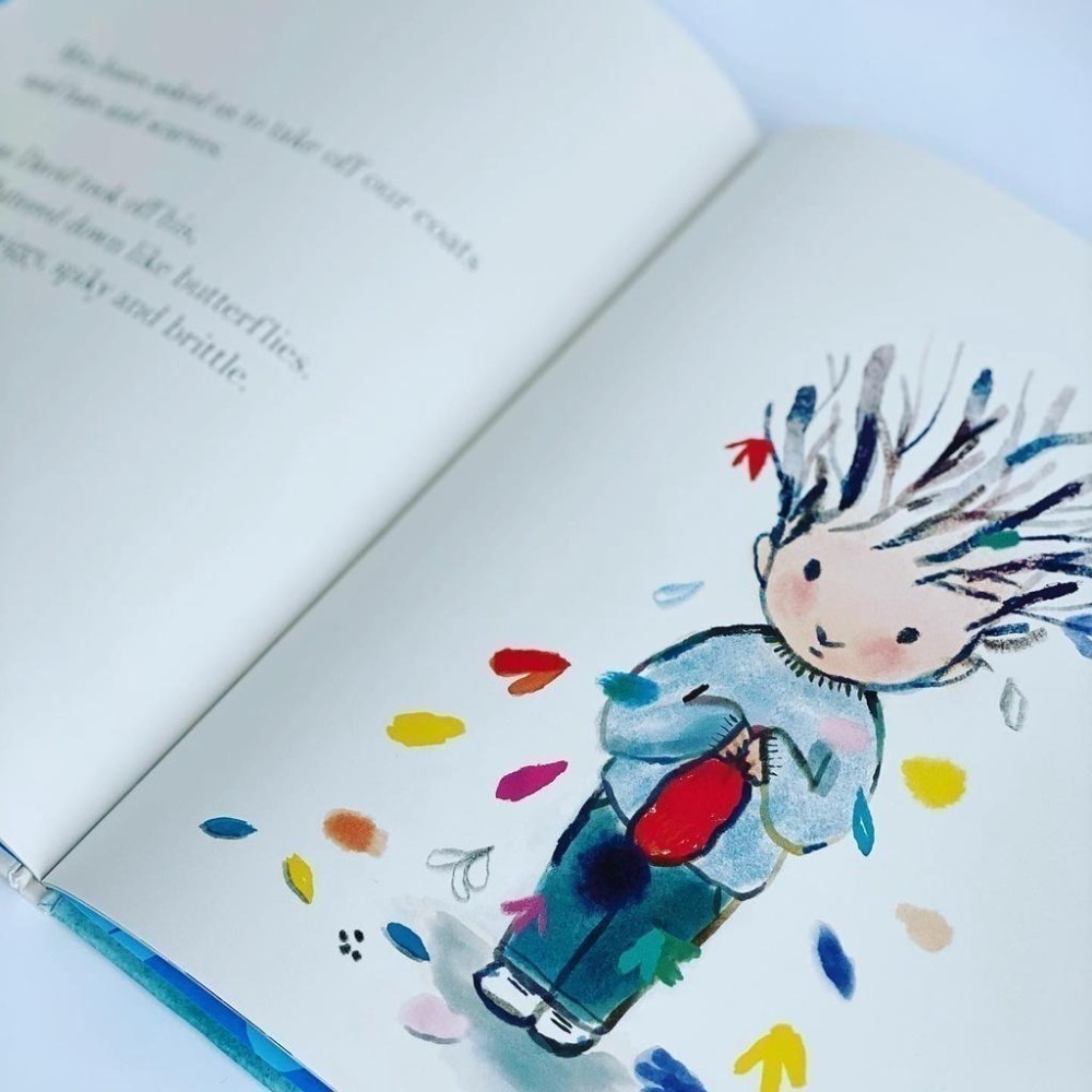 獲獎平裝英文The Boy with Flowers in His Hair🍀Jarvis友誼/善良/溫柔/愛🍀缺書-細節圖2