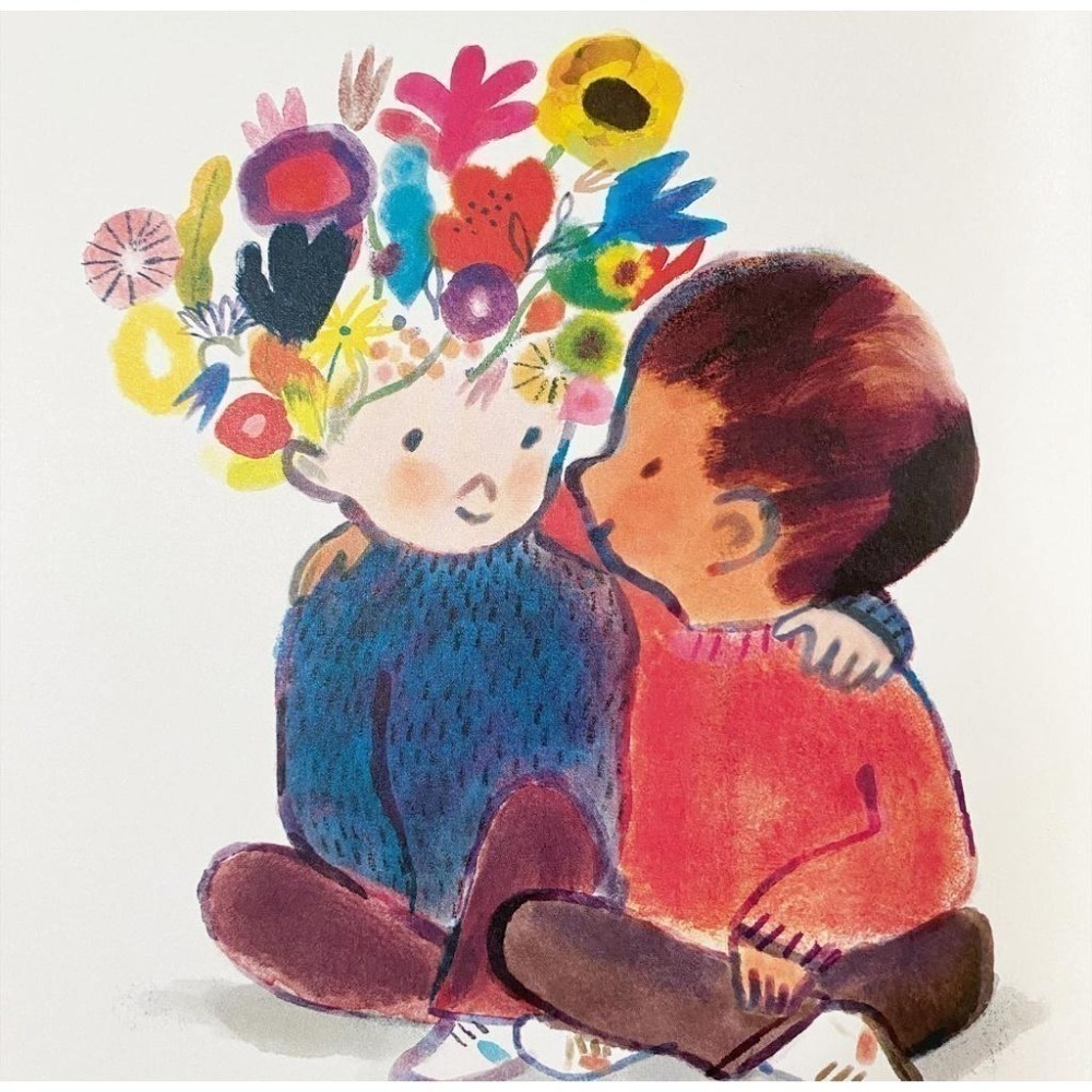 獲獎英文繪本The Boy with Flowers in His Hair友誼/善良/溫柔/愛Jarvis🍀缺書店-細節圖3