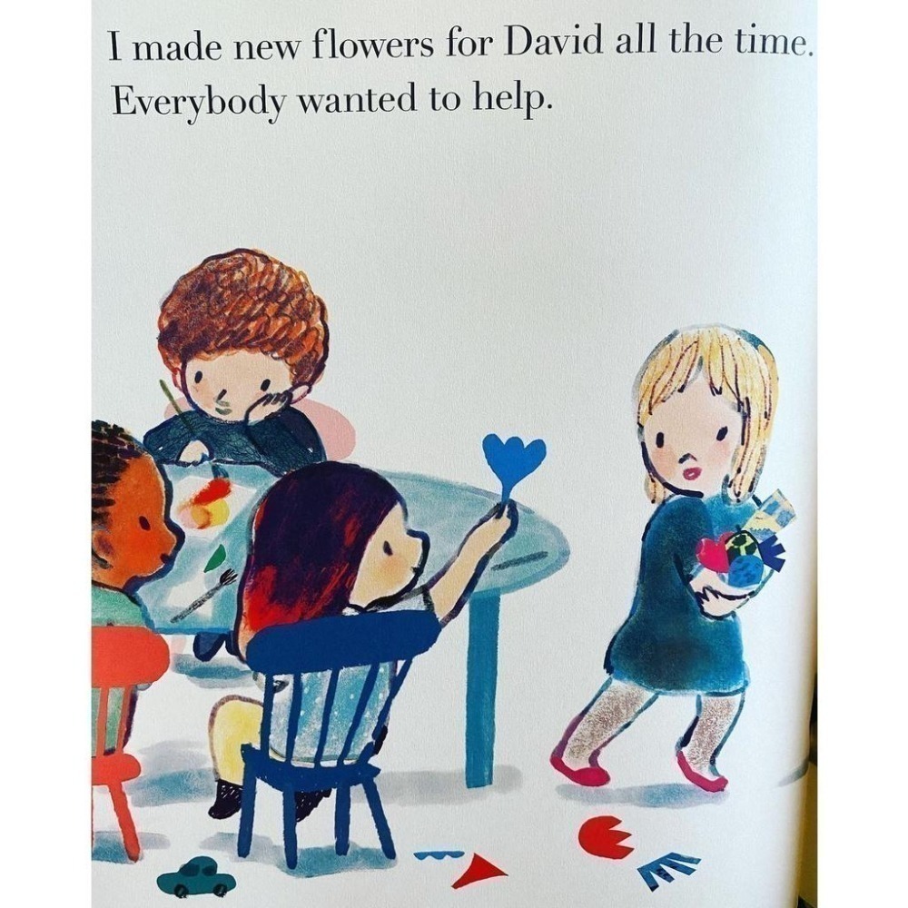 獲獎英文繪本The Boy with Flowers in His Hair友誼/善良/溫柔/愛Jarvis🍀缺書店-細節圖6