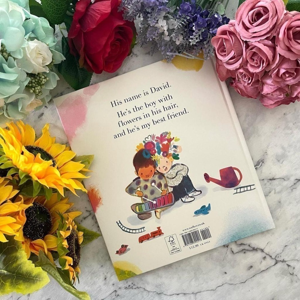 獲獎英文繪本The Boy with Flowers in His Hair友誼/善良/溫柔/愛Jarvis🍀缺書店-細節圖9